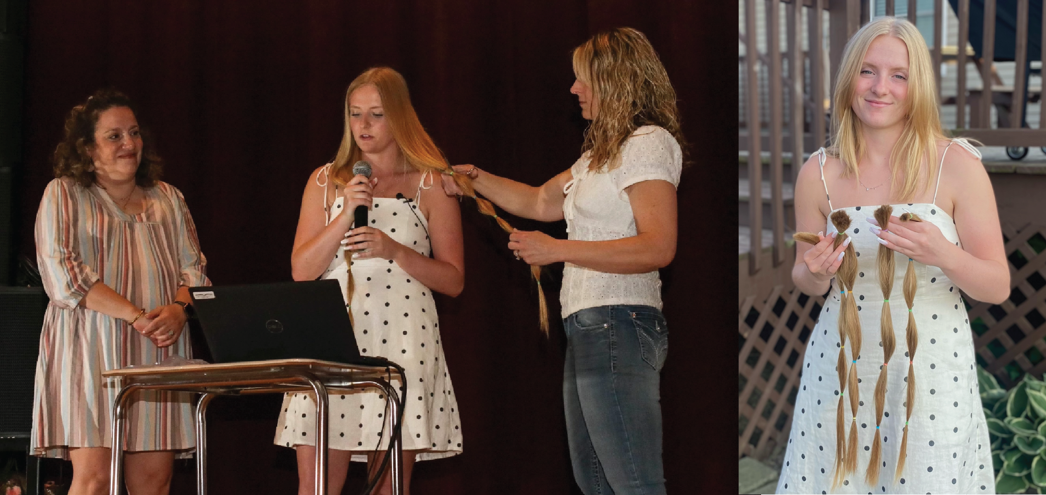 Click to read article: High School Student Donates Hair, Raises Awareness & Funds'