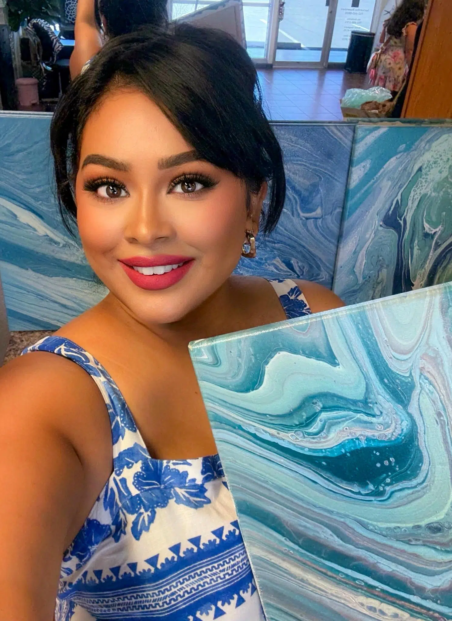 Click to read article: Artist Donates One-of-a-Kind Paintings to Benefit Wigs For Kids'