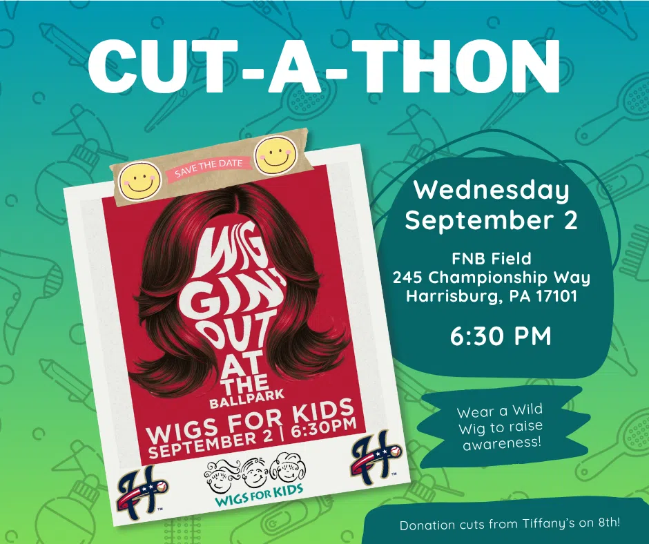 Promotional graphic for Wigs For Kids' 